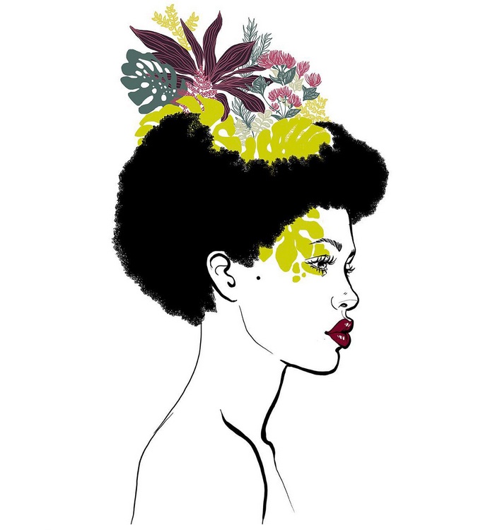 illustration cecile roubio afro girl.jpg - Ccile ROUBIO | Virginie